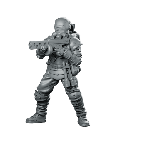 Trench Crusade Quiapo Combat District Engineer 2 Miniature - Papsikels Miniatures - We Print Miniatures