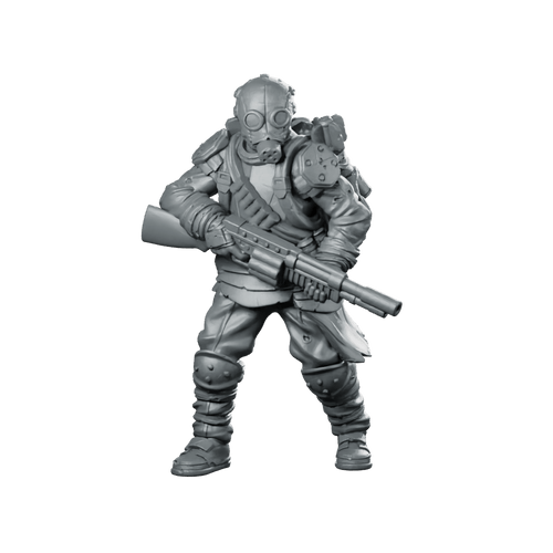 Trench Crusade Quiapo Combat District Engineer 3 Miniature - Papsikels Miniatures - We Print Miniatures