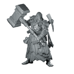 Quiapo Communicant Miniature Sci - Fi Heavy Hammer Warrior - Papsikels Miniatures - We Print Miniatures