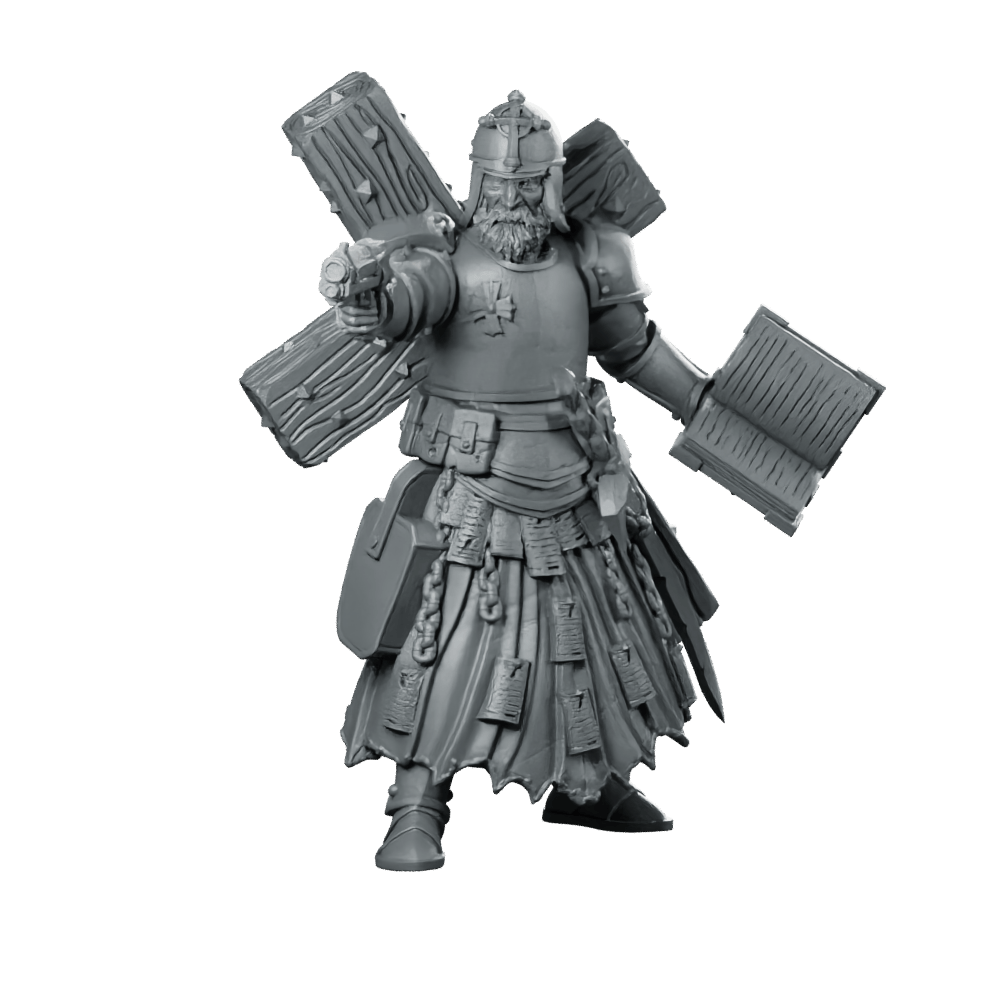 Trench Soldier Quiapo Trench Cleric Miniature Resin Sci - fi - Papsikels Miniatures - We Print Miniatures