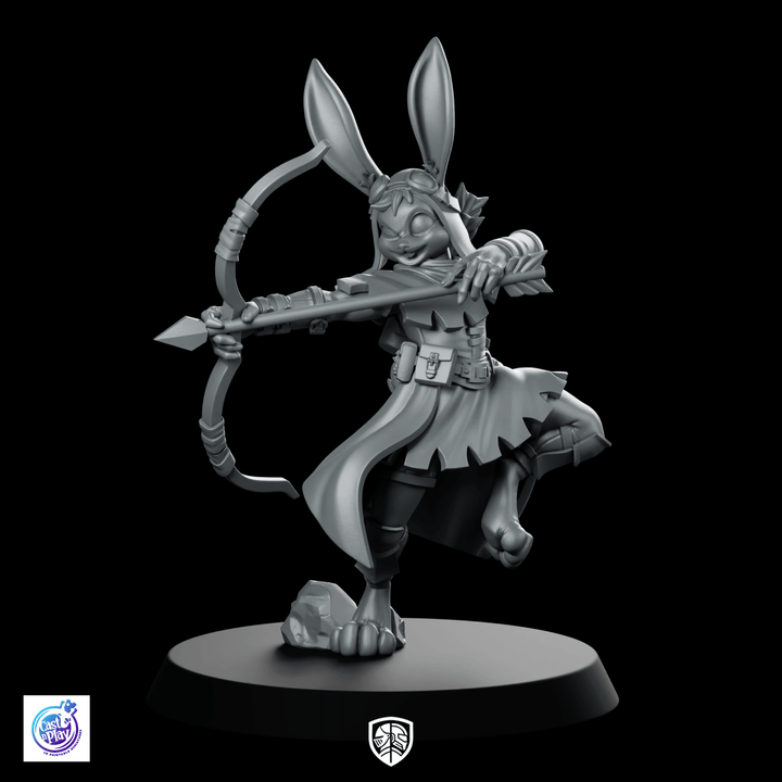 Rabbitfolk Archer Miniature Bunny Ranger Bowwoman Scout