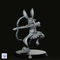 Rabbitfolk Archer Miniature - CastNPlay - We Print Miniatures