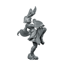 Rabbitfolk Monk Miniature Dynamic Martial Artist D&D - CastNPlay - We Print Miniatures