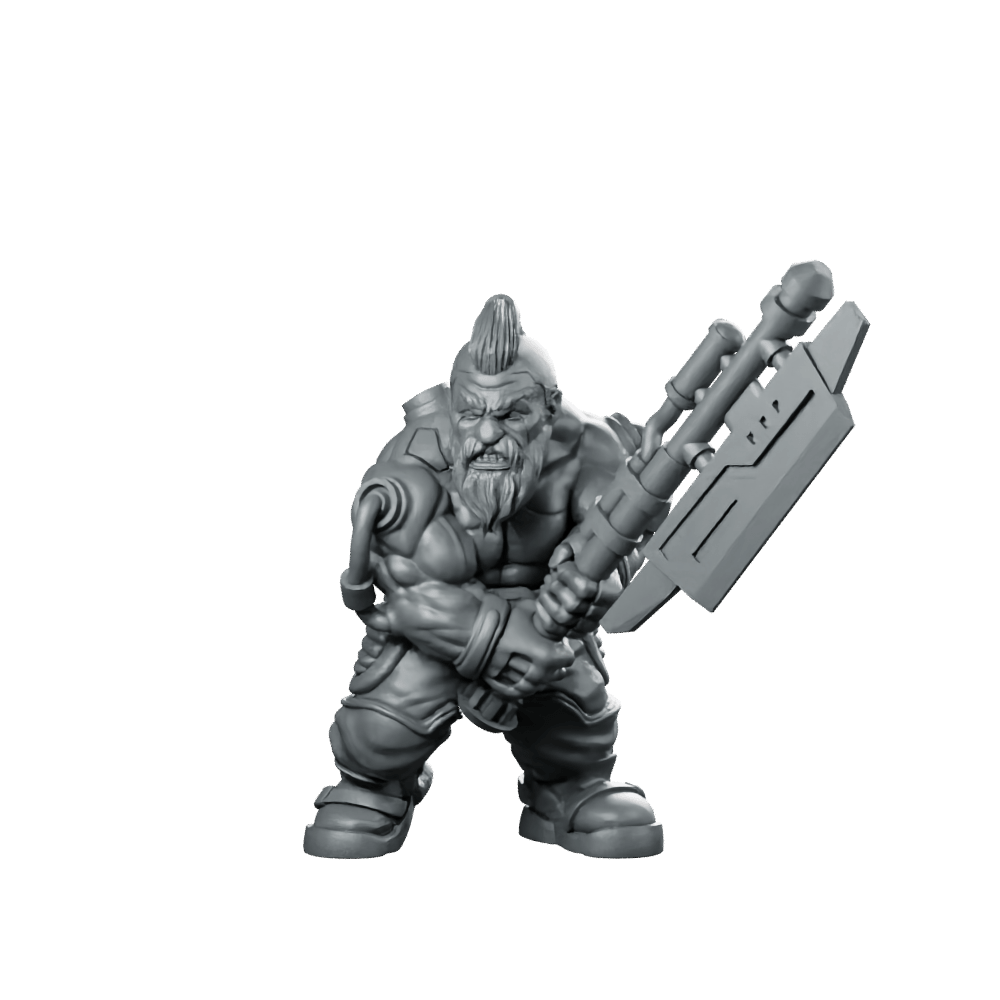 Rambutan Space Breaker A Mohawk Gunner - Papsikels Miniatures - We Print Miniatures