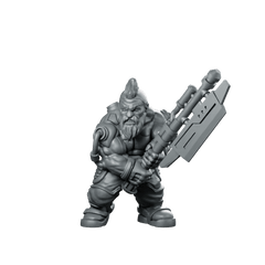 Rambutan Space Breaker A Mohawk Gunner - Papsikels Miniatures - We Print Miniatures