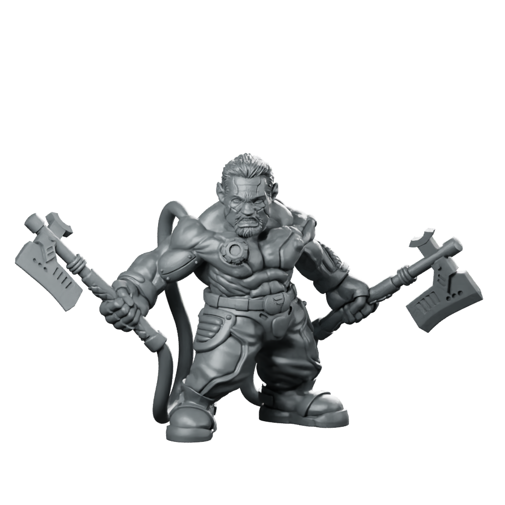 Rambutan Space Breaker D Cybernetic Butcher Miniature 360 Spin 01