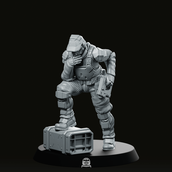 Randy Bones Carter Pose 2 Cyberpunk Miniatuur Sci-Fi