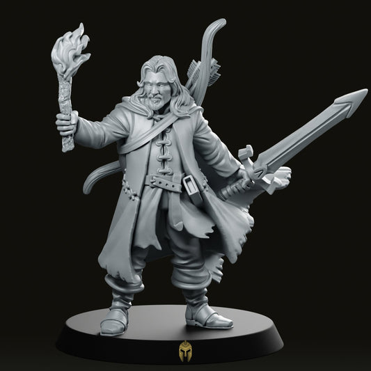 Ranger Belevor Bow & Sword Miniature - RN Estudio - We Print Miniatures