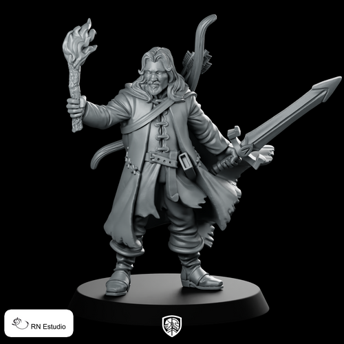 Ranger Belevor LOTR Bow & Sword Miniature Torchbearer