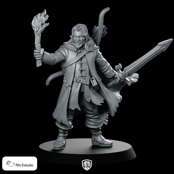 Ranger Belevor LOTR Bow & Sword Miniature Torchbearer