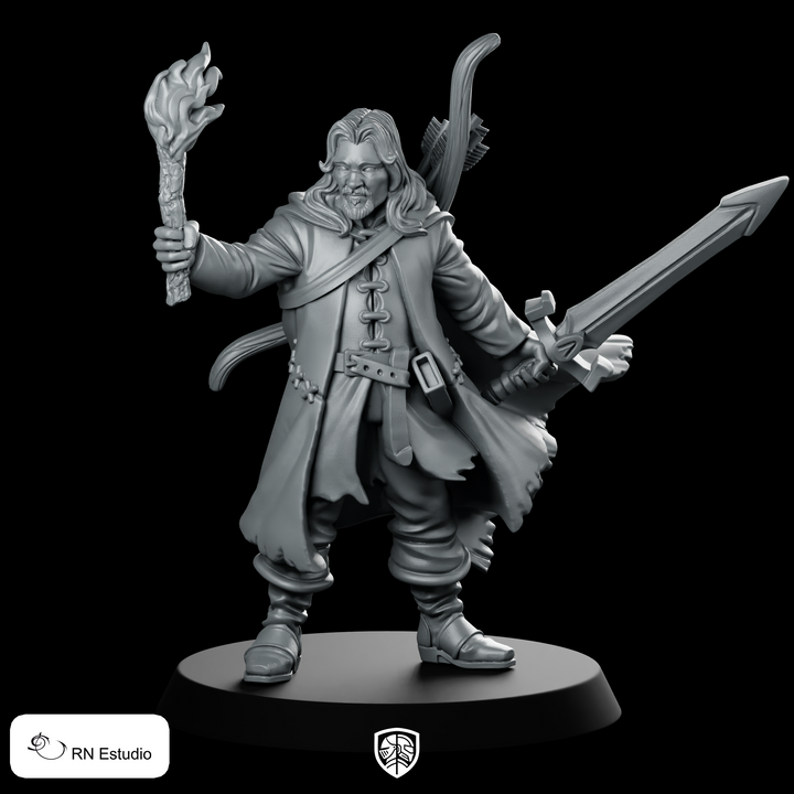 Ranger Belevor LOTR Bow & Sword Miniature Torchbearer