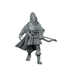 Ranger Woman Miniature Hooded Ranger Archer Miniature 360 Spin 01