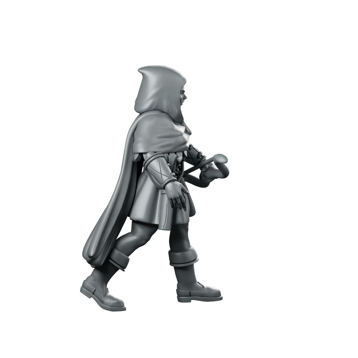 Ranger Woman Miniature Hooded Ranger Archer Miniature 360 Spin 03