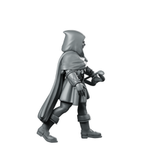 Ranger Woman Miniature Hooded Ranger Archer Miniature 360 Spin 03