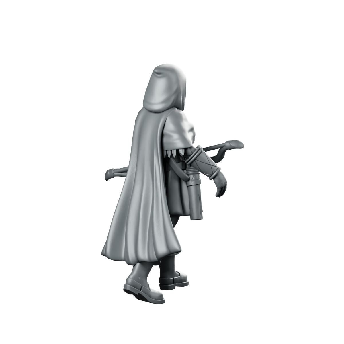 Ranger Woman Miniature Hooded Ranger Archer Miniature 360 Spin 04