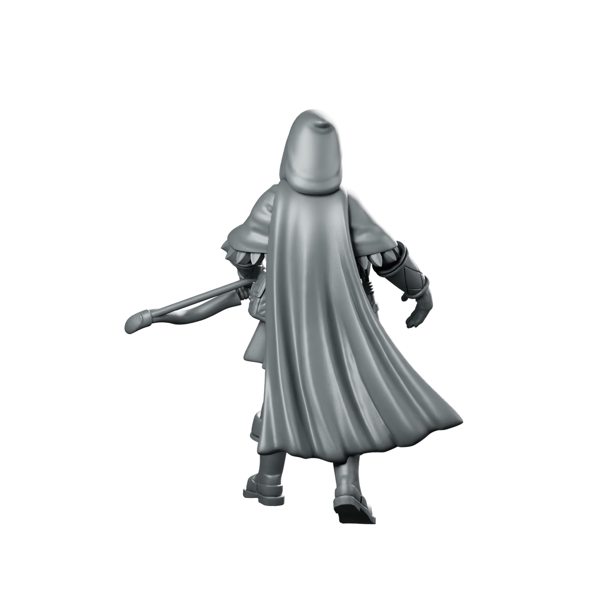 Ranger Woman Miniature Hooded Ranger Archer Miniature 360 Spin 05