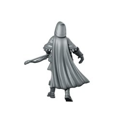 Ranger Woman Miniature Hooded Ranger Archer Miniature 360 Spin 05