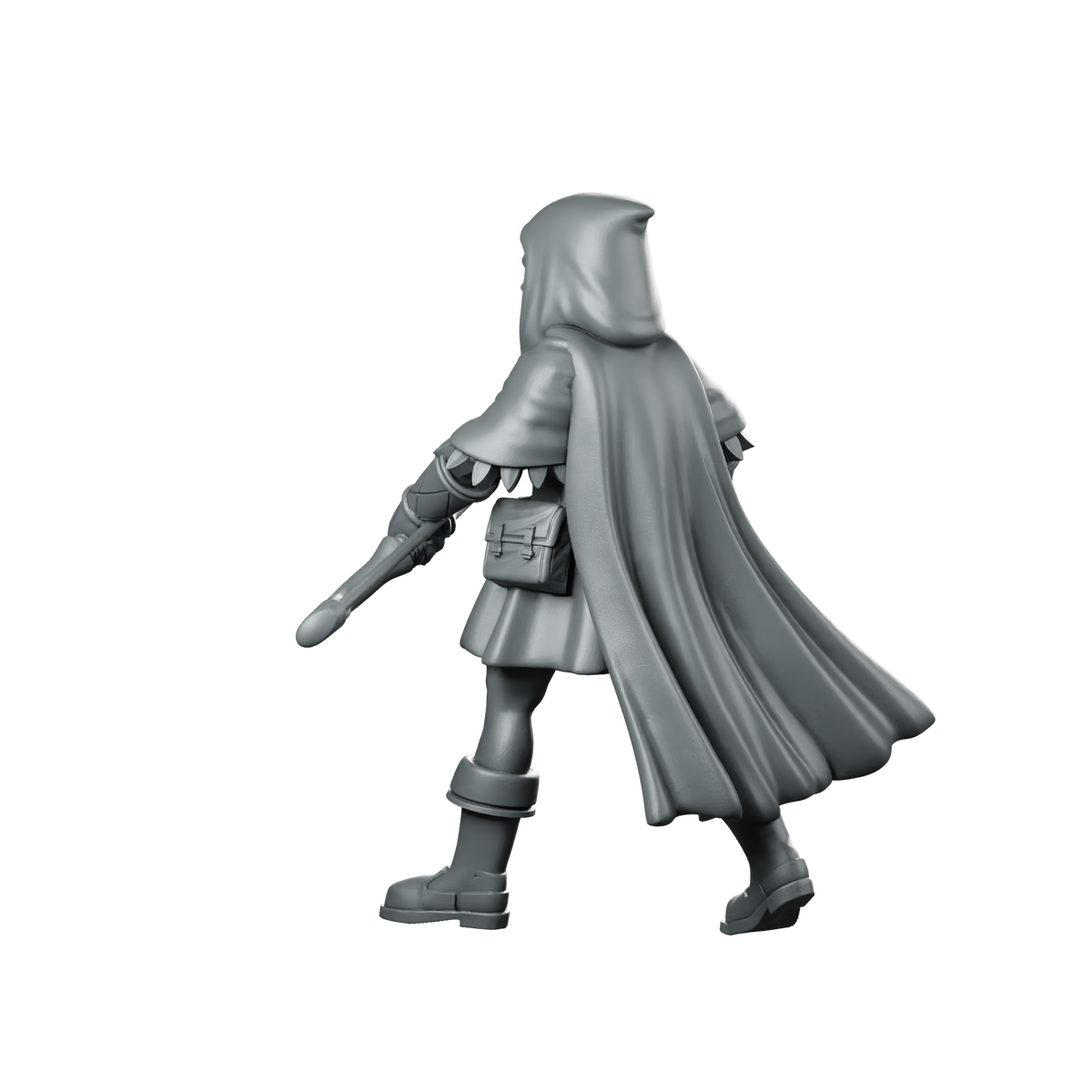 Ranger Woman Miniature Hooded Ranger Archer Miniature 360 Spin 06