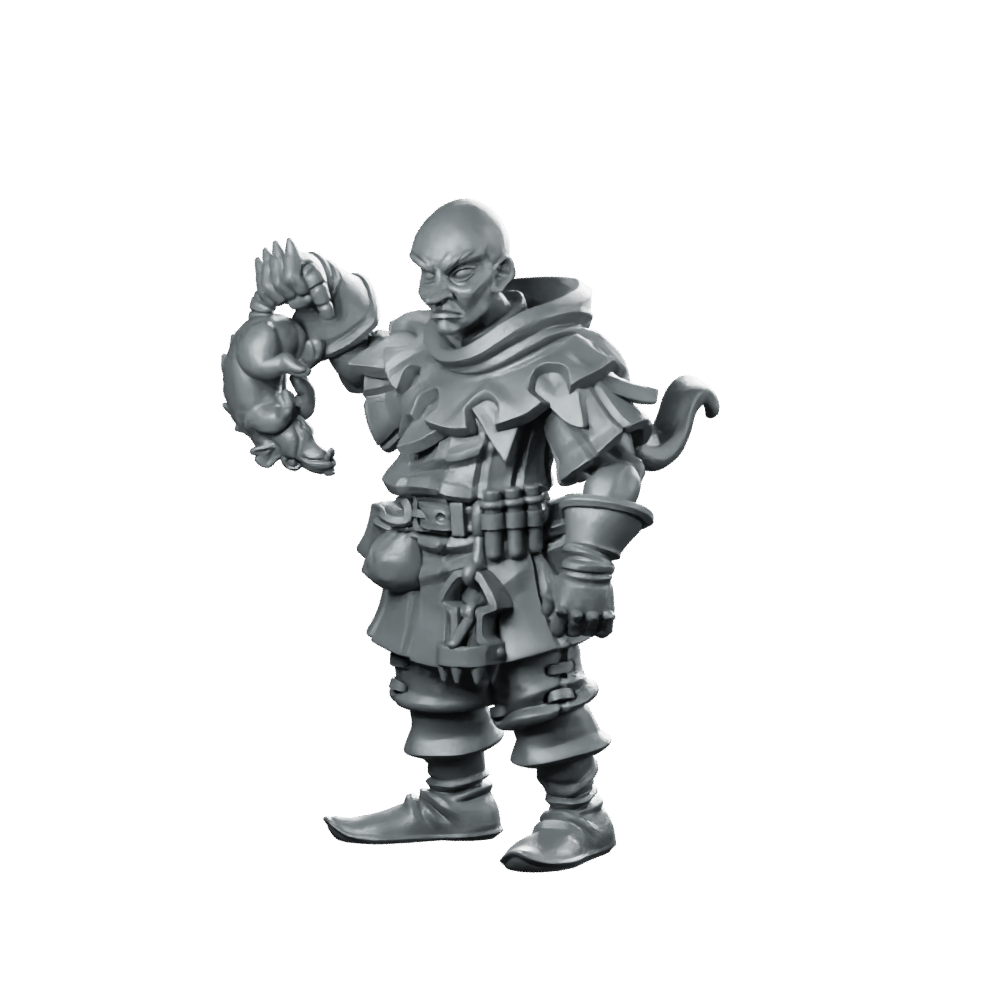 Rat Catcher NPC Miniature Resin Sewer Exterminator - Vae Victis - We Print Miniatures