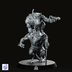 Rat Crossbow Duo Miniature - CastNPlay - We Print Miniatures