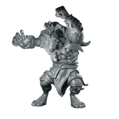 Rat Giant 02 Miniature Sewer Brute Resin Miniature 360 Spin 01