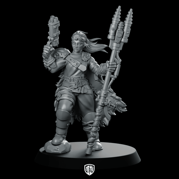Rat Huntress Miniature Huntress Gunner - Print Minis - We Print Miniatures