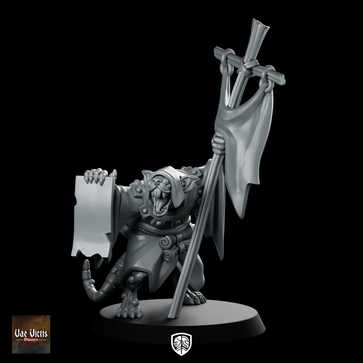 Rat Priest Fantasy Miniature Sewer Cleric NPC