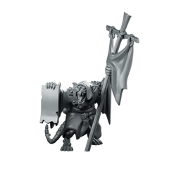 Rat Priest Fantasy Miniature Sewer Cleric NPC Miniature 360 Spin 01