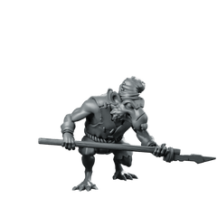 Rat Spear Scout Miniature Ratfolk Sewer Skirmisher - CastNPlay - We Print Miniatures