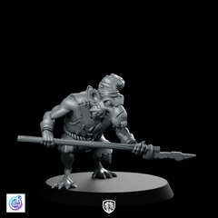 Rat Spear Scout Miniature Ratfolk Sewer Skirmisher