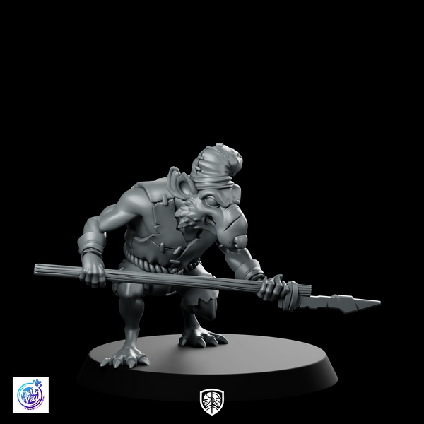 Rat Spear Scout Miniature Ratfolk Sewer Skirmisher