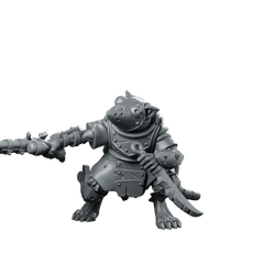 Ratfolk 05 Miniatures Ratman Gunner Duelist Miniature 360 Spin 01