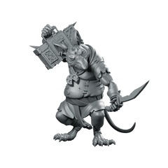 Ratfolk Street Slasher Miniature Rogue Dagger Basket - CastNPlay - We Print Miniatures