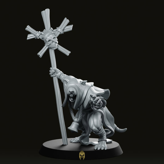 Ratkin Sorcerer Miniature -Vae Victus Miniatures - We Print Miniatures