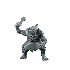 Ratman Pre Built 05 Miniatures Ratman Boneclub Miniature 360 Spin 01