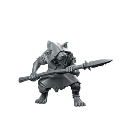 Ratman Pre Built 06 Miniature Ratman Spearman Miniature 360 Spin 01