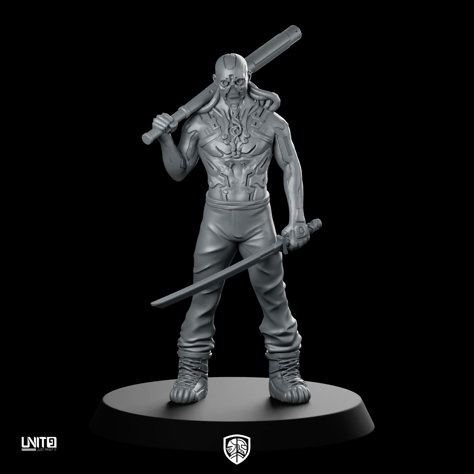 Rattler Cyberpunk Miniature Brutal Melee Brawler Streetfighter