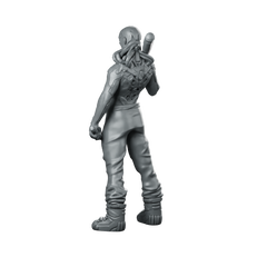 Rattler Cyberpunk Miniature Brutal Melee Brawler Streetfighter Miniature 360 Spin 02