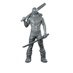Rattler Cyberpunk Miniature Brutal Melee Brawler Streetfighter Miniature 360 Spin 05