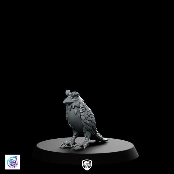 Rav Raven Bird Bare B Miniature Philosopher Companion