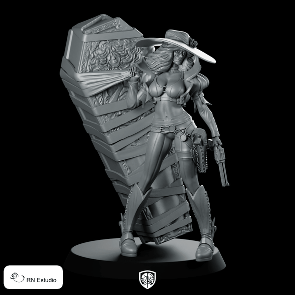 Raven Chrome Cyberpunk 2077 Miniature Assassin Bounty Hunter - RN Estudio - We Print Miniatures