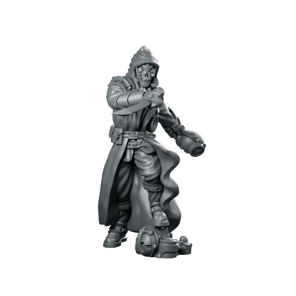 Raven Miniature Hooded Skeleton Rogue Miniature 360 Spin 01