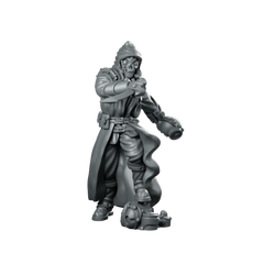 Raven Miniature Hooded Skeleton Rogue Miniature 360 Spin 01