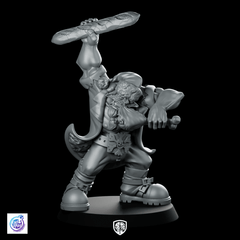 Ravenous Orc Miniature Humorous Bread Looting Warrior - CastNPlay - We Print Miniatures