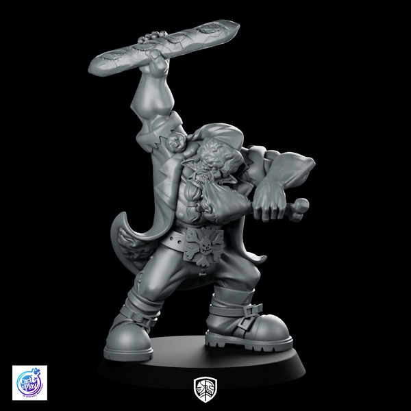 Ravenous Orc Miniature Humorous Bread Looting Warrior