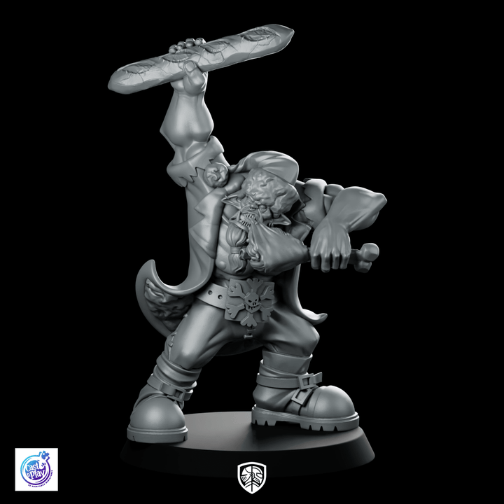 Miniatura de Orco Voraz, Guerrero Saqueador de Pan con Humor