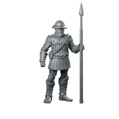 Recto Anti Armour Troop 1 Miniature Sci - Fi Soldier - Papsikels Miniatures - We Print Miniatures