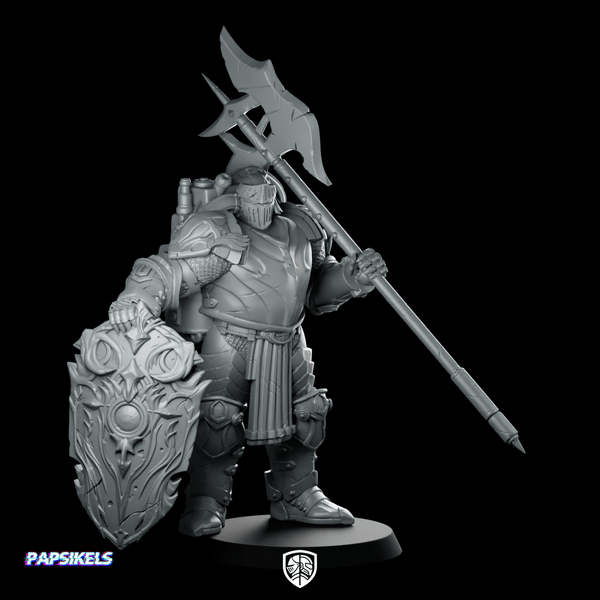 Recto Maximilian Guards 2 Miniature Armored Halberdier - Papsikels Miniatures - We Print Miniatures