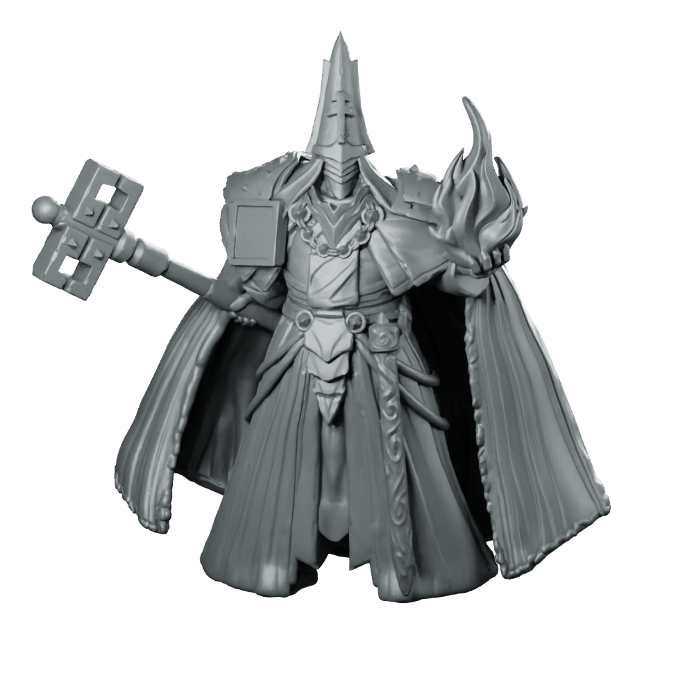 Recto Witchburner General 1 Miniature Sci - Fi Fanatic Leader - Papsikels Miniatures - We Print Miniatures