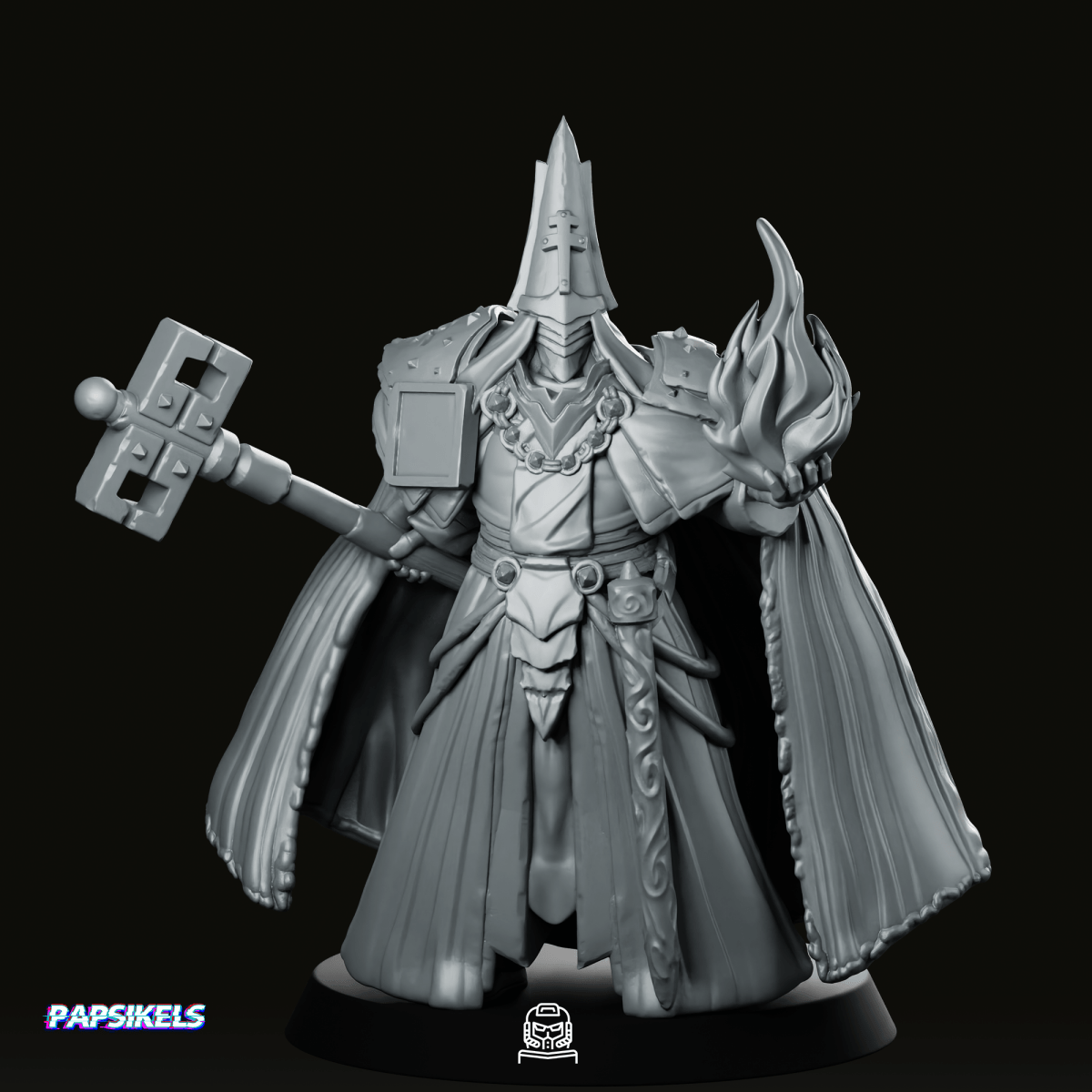 Recto Witchburner General 1 Miniature - Papsikels Miniatures - We Print Miniatures